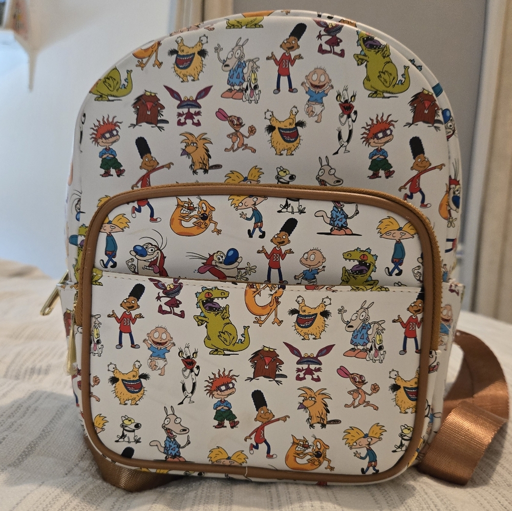 Nickelodeon Colorful Cartoon Character Backpack